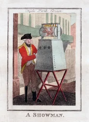 Ein Schausteller, Hyde Park Corner, London