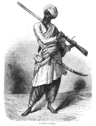 Ein Sikh-Soldat, ca. 1880