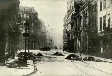 Eine Straße in Lille, 1919