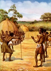 Ein Swazi-Hexendoktor, Afrika