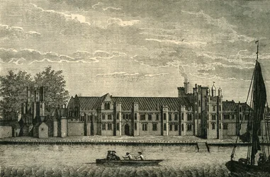 Ansicht des alten königlichen Palastes namens Placentia