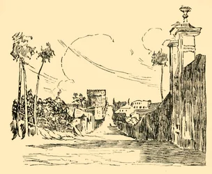 Ein Blick auf die Via Appia wie sie heute ist, ca. 1930