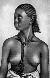 Ein Mädchen des Tigre-Volkes, Afrika, 1922
