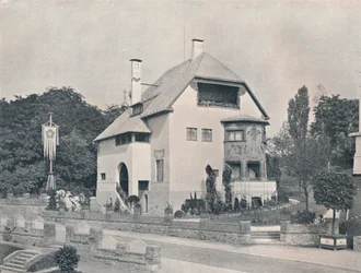 Ein Haus entworfen von Hans Christiansen, um 1901 1901-1902