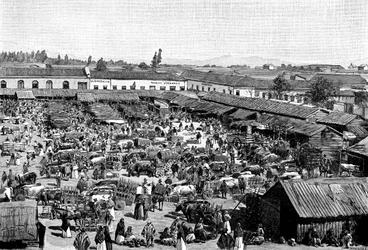 Ein Marktplatz, Chile, 1895