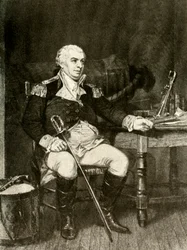 Ein Porträt von Commodore Barry von der United States Navy, um 1780, 1937