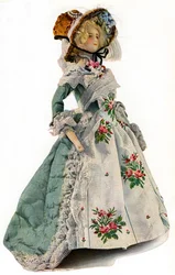 Ein kleines Modell für Kleiderentwürfe, 1938