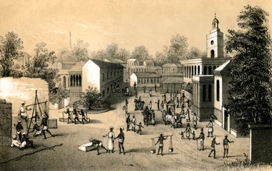 Eine Straße in Bombay