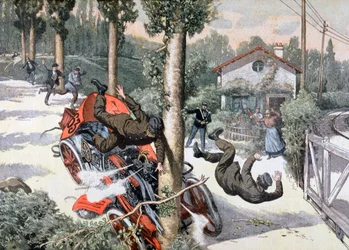 Ein schrecklicher Unfall, Paris-Madrid-Rennen, 1903