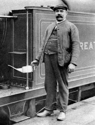 Ein Lokomotivführer, London, 1926-1927