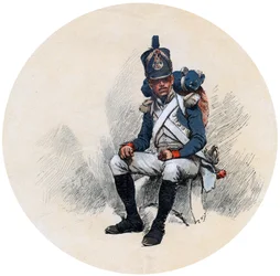 Ein Voltigeur, 19. Jahrhundert