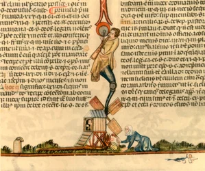 Eine Frau zündet eine Windmühle an, um 1340, 1947