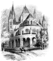 Abbaye aux Hommes, Caen, Normandie, Frankreich