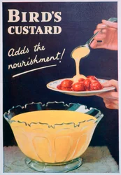 Werbung für Birds Custard, 1935