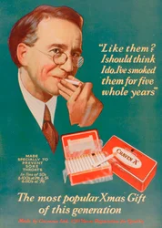 Werbung für Craven A Zigaretten, 1927