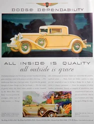 Werbung für Dodge-Autos, 1931