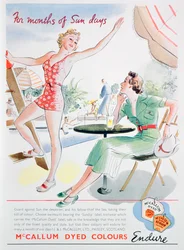 Werbung für McCallum gefärbte Farben, 1937