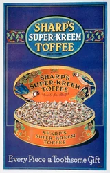 Werbung für Sharps Super-Kreem Toffee, 1928