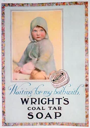 Werbung für Wrights Kohleteerseife, 1924