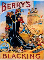 Werbung für Berrys Schuhpolitur, 1887