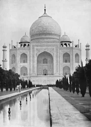 Agra. Der Taj Mahal Nahansicht, ca. 1910