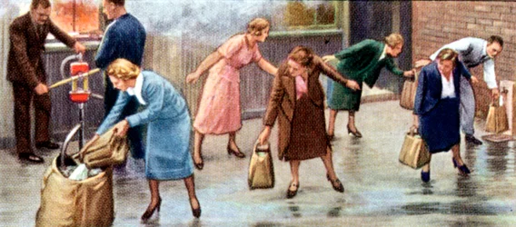 Luftschutzmaßnahmen, Zigarettenkarte, Britisch, 1938