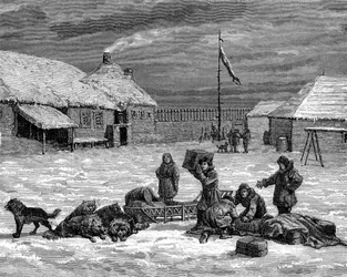 Alaska-Szene, USA, 19. Jahrhundert