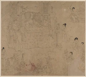 Album mit daoistischen und buddhistischen Themen: Könige der Hölle: Blatt 28, 1200er Jahre