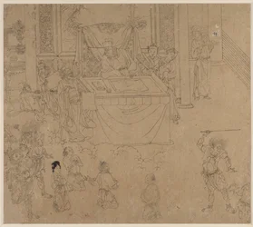 Album mit daoistischen und buddhistischen Themen: Könige der Hölle: Blatt 35, 1200er