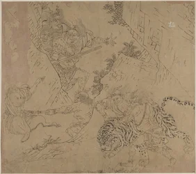 Album mit daoistischen und buddhistischen Themen: Suche den Berg: Blatt 43, 1200er Jahre