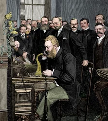 Alexander Graham Bell 1847-1922, schottisch-amerikanischer Erfinder