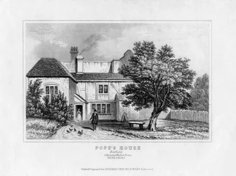 Haus von Alexander Pope, Binfield, Berkshire, Mitte des 19. Jahrhunderts