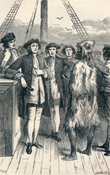 Alexander Selkirk an Bord gebracht, 1904