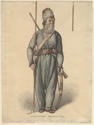 Alexander Zemlyanukhin, Kosake des Don-Regiments, um 1813