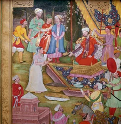 Alexander der Große wird gebeten, ein Idol vor der Zerstörung zu retten, 16. Jahrhundert