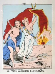 Allegorie der Freimaurerei und der Kommune, Pariser Kommune, 1871