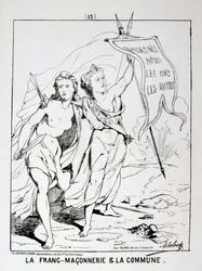 Allegorie der Freimaurerei und der Kommune, Pariser Kommune, 1871