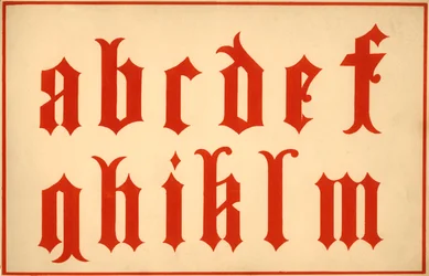 Alphabet, Buchstaben a-m, Kleinbuchstaben
