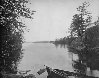 Unter den Tausend Inseln des St. Lawrence, um 1897