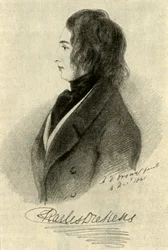 Ein frühes Porträt von Dickens, 1841, 1910