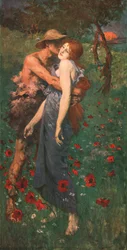 Eine Idylle, 1891, um 1902.