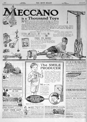 Eine Werbeseite in The Boys Realm, Weihnachten 1921