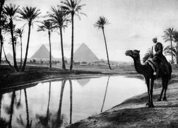 Eine Oase nahe Kairo, Ägypten, ca. 1920er