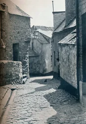 Ein alter Teil von St Ives, Cornwall, als Slum-Sanierungsgebiet ausgewiesen, 1935
