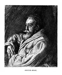 Anatole France, französischer Autor, späte 19. Jahrhundert