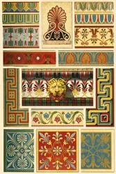 Antike griechische polychrome Architektur, 1898