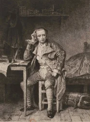 André Chénier im Gefängnis Saint-Lazare