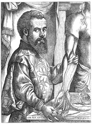 Andreas Vesalius, flämischer Anatom des 16. Jahrhunderts