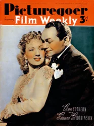 Ann Sothern 1909-2001 und Edward G. Robinson 1893-1964, Schauspieler, 1940