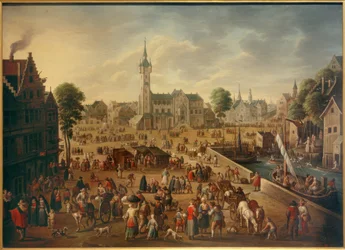 Ansicht des großen Platzes in Lier